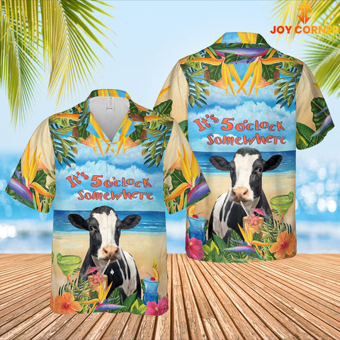 JoyCorners Holstein Cattle Hawaiian Shirt