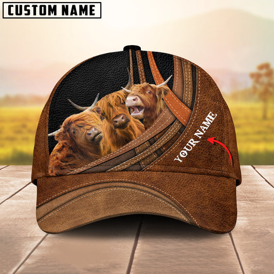 Joycorners Highland Cattle Customized Name Cap