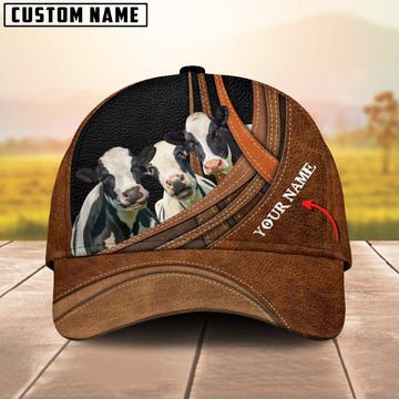 Joycorners Holstein Cattle Customized Name Cap