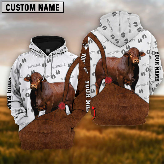 Joycorners Custom Name Beefmaster Cattle 3D Printed Hoodie