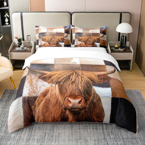 JoyCorners Highland Cattle Bedding Set