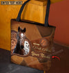 Joycorners Appaloosa Horse Never Walk Alone Custom Name 3D Tote Bag