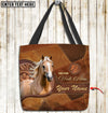 Joycorners Palomino Horse Never Walk Alone Custom Name 3D Tote Bag