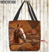 Joycorners Thoroughbred Horse Never Walk Alone Custom Name 3D Tote Bag