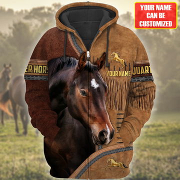 Joycorners Custom Name Horse Lovers 3D Hoodie