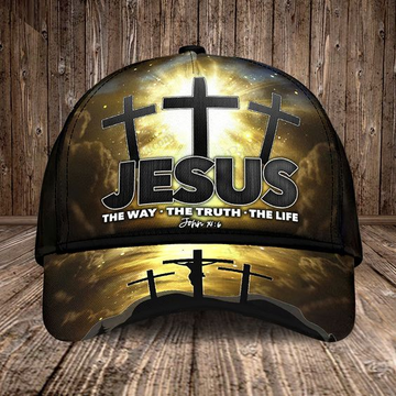Joycorners Custom Name Jesus the Way the Truth the Life Cap