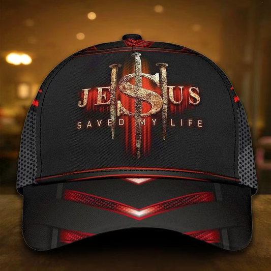 Joycorners Jesus Saved My Life 3D Full Printed Cap