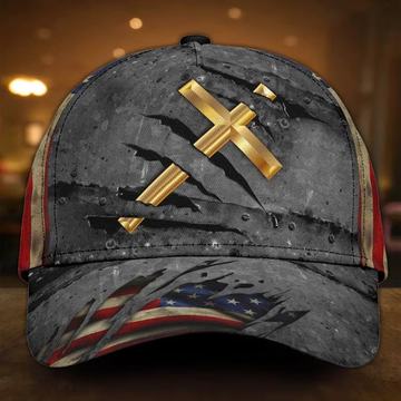 Joycorners Jesus Cap Metal Cracked 3D Full Printed