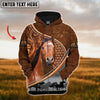 Joycorners Custom Name American Quarter Horse Never Walk Alone 3D Hoodie