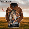 Joycorners Custom Name Hackney Horse Never Walk Alone 3D Hoodie