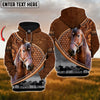 Joycorners Custom Name Morgan Horse Never Walk Alone 3D Hoodie