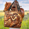 Joycorners A Girl And Her Horse Custom Name 3D Tote Bag