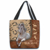 Joycorners Horse Lovers Custom Name 3D Tote Bag
