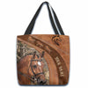 Joycorners Horse Lovers Custom Name 3D Tote Bag