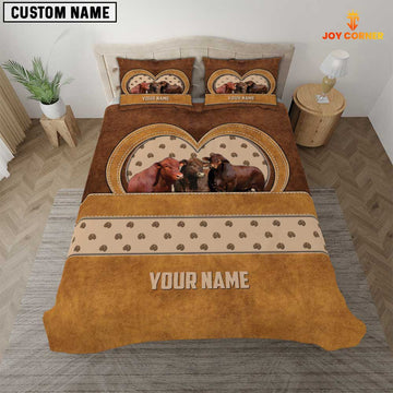 JoyCorners Beefmaster Cattle Customized Name 3D Bedding Set