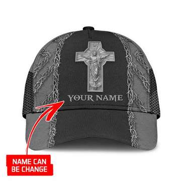 Joycorners Custom Name Jesus Cross 3D Full Printed Cap