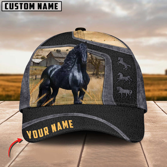 JoyCorners Black Horse Customized Name Cap