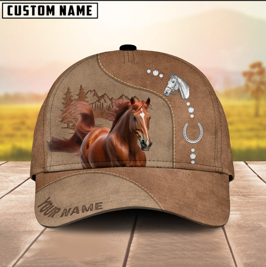 Joycorners Horse Lovers Customized Name Cap