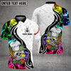 CHEF Multicolor Smoke Pattern - Personalized Name 3D White All Over Printed Shirt