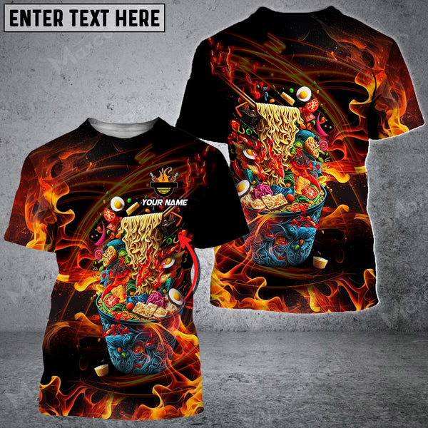 CHEF Fire- Personalized Name 3D All Over Printed Shirt