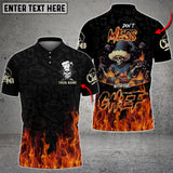 CHEF Fire - Don't Mess with the Chef Personalized Name 3D All Over Printed Shirt