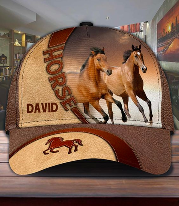 JoyCorners Horse Lover Customized Name Cap