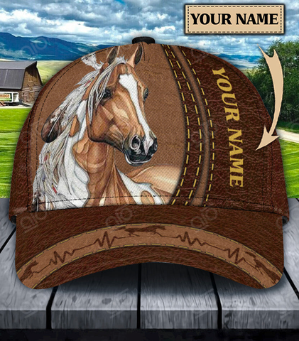 JoyCorners Horse Lover Customized Name Cap