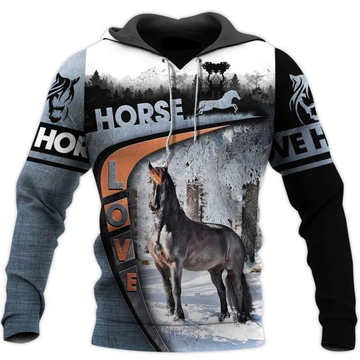 Joycorners Horse Lover 3D Printed Hoodie