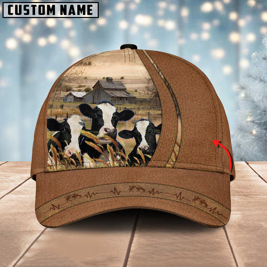 JoyCorners Cow Lovers Customized Name Cap