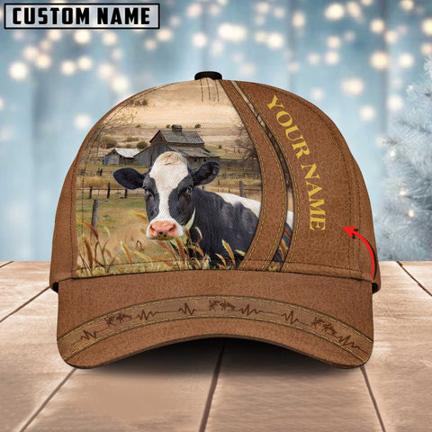 JoyCorners Cow Lovers Customized Name Cap