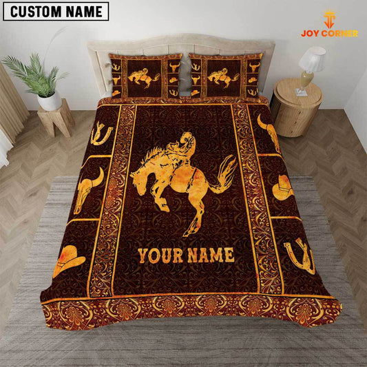 Joycorners Cowboy Horse Custom Name 3D Bedding Set