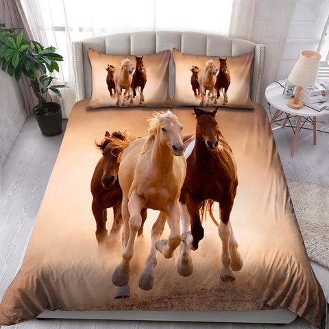JoyCorners Horse Lovers Pattern 3D Bedding Set