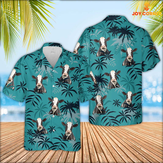 JoyCorners Holstein Cattle Hawaiian Shirt