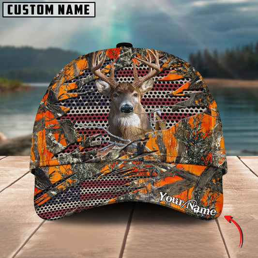 Joycorners Deer Hunting Personalized Name 3D Cap (2 colors)