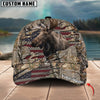 Joycorners Moose Hunting Personalized Name 3D Cap (2 colors)