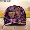 Joycorners Deer Hunting USA Flag Crack Camo Pattern Personalized Name 3D Cap
