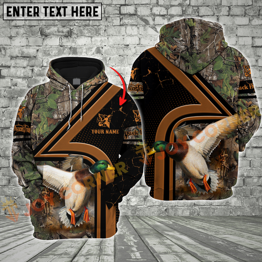 Joycorners Duck Hunting Forest Camo Style Custom Name Shirt 3D All Over Printed Clothes