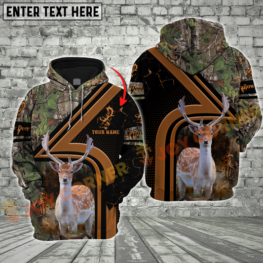 Joycorners Fallow Deer Hunting Forest Camo Style Custom Name Shirt 3D All Over Printed Clothes