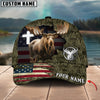 Joycorners Cross America Hunting Moose Crack Camo Pattern Multicolor Option Personalized Cap