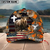 Joycorners Cross America Hunting Moose Crack Camo Pattern Multicolor Option Personalized Cap