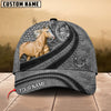 Joycorners Palomino Horse Gray Leather Pattern Personalized Name 3D Cap