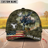 Joycorners America Hunting Moose Crack Camo Pattern Multicolor Option Personalized Cap