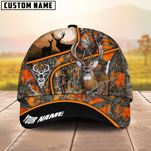 Joycorners Deer Hunting in Forest Multicolor Option Personalized 3D Cap