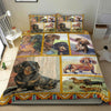 Joy Corners Dachshund Customized Name and Dog 3D Bedding Set