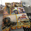 Joy Corners Dachshund Customized Name and Dog 3D Bedding Set