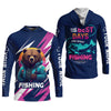 Joycorners Gone Fishing, The Best Days Are Spent Fishing, Funny Bear Fishing Shirt, SPF Shirt, Fisherman Outfit, Mens Casual Shirts