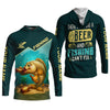 Joycorners There's Nothing A Beer And Fishing Can't Fix SPF Shirt For Men, Gift For Fisherman, Largemouth Bass Fishing