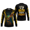 Joycorners Beer Fishy Fishy Funny Fishing Shirt, SPF Shirt For Men, Fishing And Beer Men's Fishing Shirt