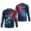 Joycorners Marlin Fishing Custom Name UPF Shirts, Tournament Fishing Shirts, Men's Fishing Shirt
