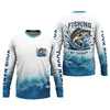Joycorners Fishing Is Therapy Funny Fishing Shirt, Mens SPF Shirt, Fishing Gifts For Men, Bass Fishing